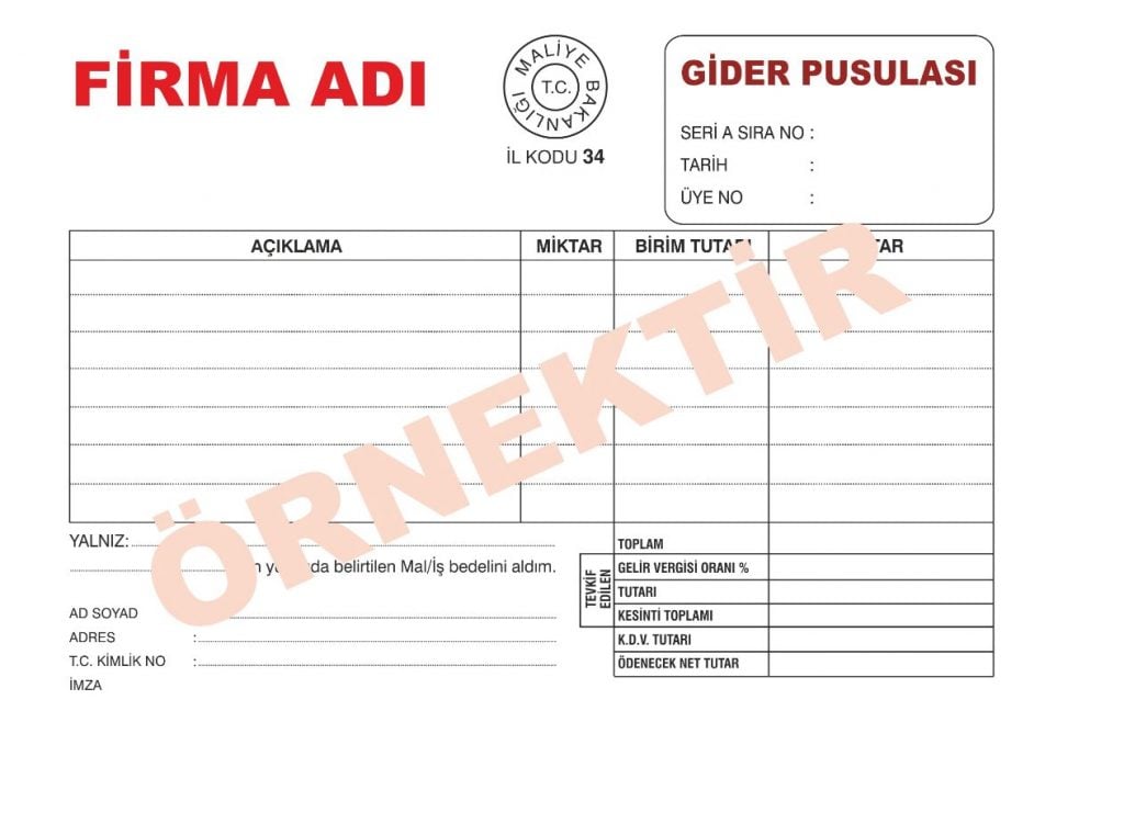 Freelance Çalışırken Fatura Kesilebilir mi? 2 örnek gider pusulası